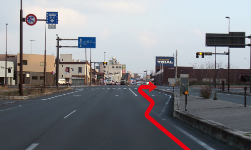 宇部第一工場へのルート1